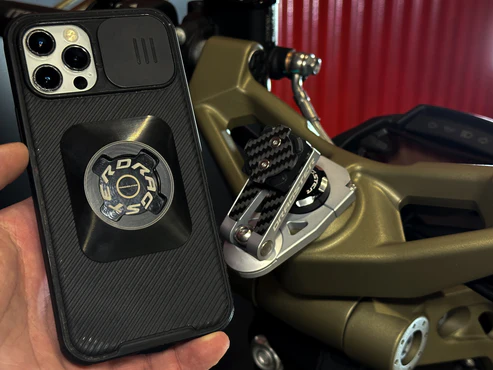 Italjet Dragster 250 Mobile Phone Holder with Built-in Vibration Damper - 